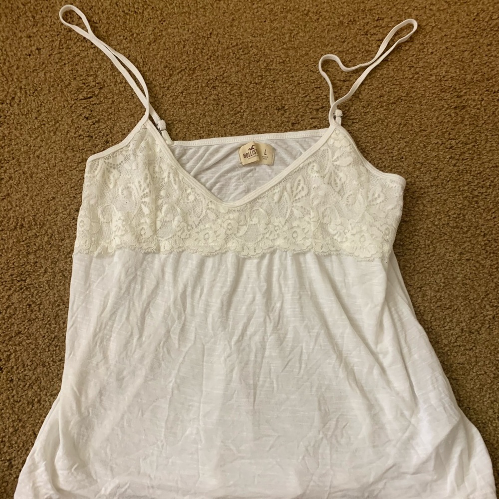 HOLLISTER WHITE TANK TOP